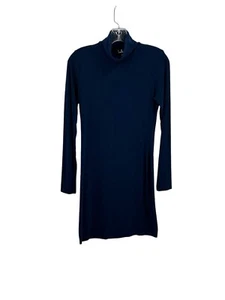 Lulu’s High Hopes blau Strick Rollkragen Bodycon Langarm Kleid Medium - Bild 1 von 8