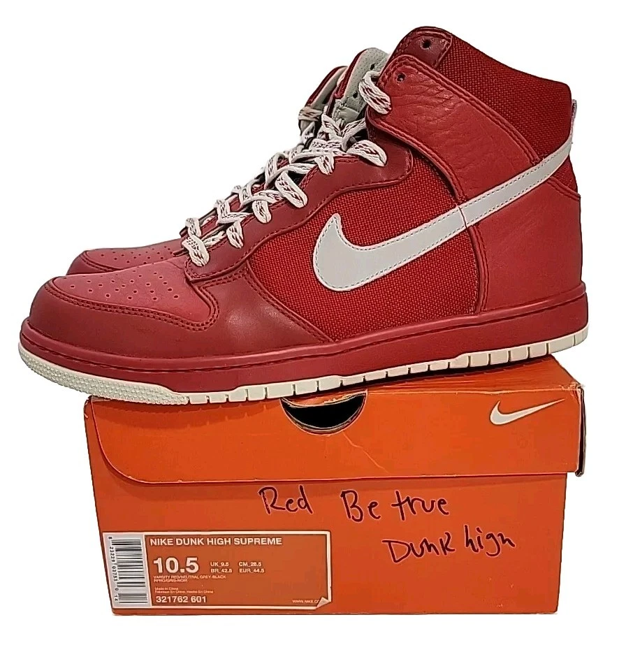 Nike Dunk High Supreme Red 2007 for Sale | Authenticity Guaranteed