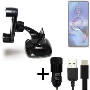Pour Motorola Moto G64 5G Support téléphone voiture + CHARGEUR titulaire mount - Photo 1/6