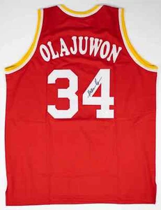 Hakeem Olajuwon Signed Houston Rockets Jersey (JSA COA) 12xAll-Star Center - Picture 1 of 6