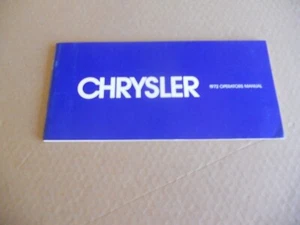 NOS Original 1972 Chrysler Operating Instructions Owners Manual - Bild 1 von 4
