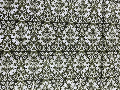 Wintergraphix III Oak Tree Stripe Jason Yenter Green Fabric1 Yard x 44" Cotton - Image 1 of 3