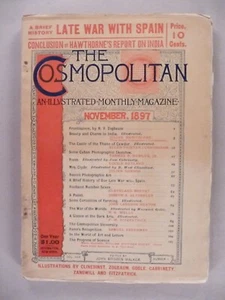 Cosmopolitan Magazine - November, 1897 ~~ "War of the Worlds" by H.G. Wells - Picture 1 of 4