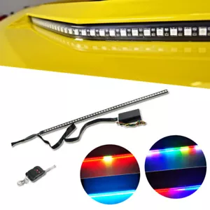 RGB LED Lamp Knight Rider Scanner Strip Lights Fit 2010-14 Camaro SS Under Hood - Picture 1 of 12
