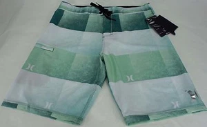Nuevo Para Hombres 32 Hurley Phantom Kingsroad Cuadros Verde Claro Board Shorts $60.00 - Imagen 1 de 3