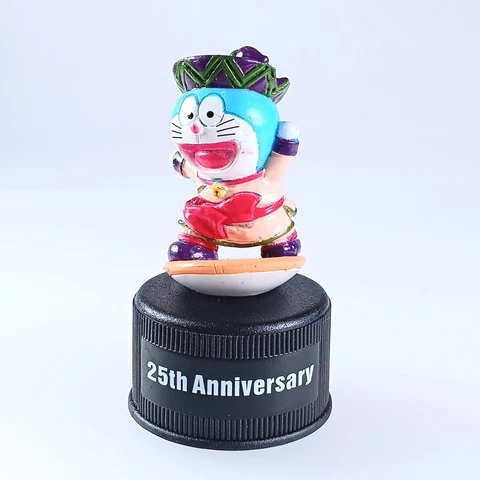Doraemon Movie 25th Anniversary Bottle Cap Figure Seven-Eleven Limited Japan F/S Cover