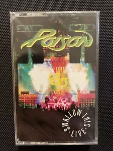 POISON - SWALLOW THIS LIVE cassette TAPE Capitol C4-598046 - BRAND NEW SEALED - Picture 1 of 6
