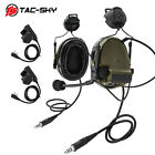 TAC-SKY COMTAC III Dual Helmet Version Comm Tactical Headset & k 2 Pin Plug Ptt