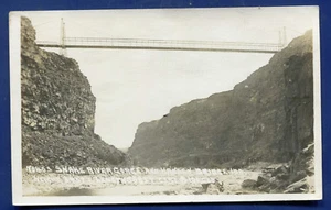 Snake River Gorge Hansen Bridge Idaho id real photo postcard  - Picture 1 of 2