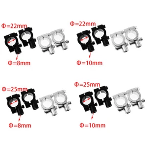 22mm 25mm 8mm 10MM Motorcycle Handlebar Mirror Mount Holder Clamp Adaptor - Picture 1 of 12