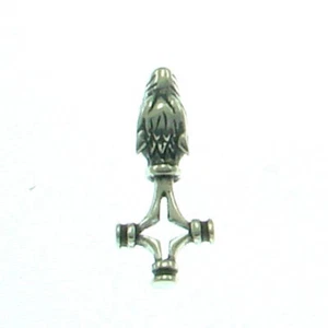 Isländisches Wolfskreuz Anhänger 925er Silber Symbol Schmuck NEU - Picture 1 of 3