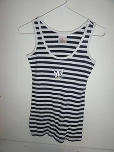 NICE WOMEN'S STRIPED MILWAUKEE BREWERS TANK TOP-SIZE MEDIUM  - Picture 1 of 2