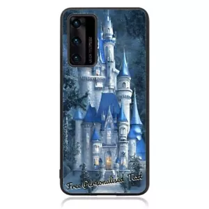 Personalised Text Back Case For Huawei Phone Series - Fairytale Castle - Picture 1 of 1