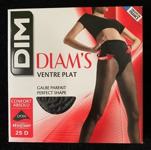 DIM Stylish modern look with effectiveTights 25 Den size 2 Black - Picture 1 of 2