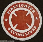 FIREFIGHTER - Embosed Mantle Plaque (Painted) - NEW  - 11" X 1" - Made in USA!