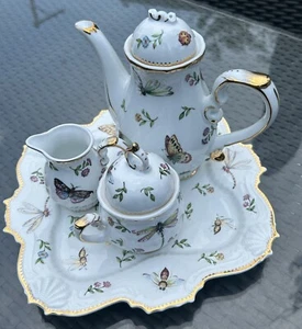 Juego de té Godinger China 6 piezas mariposa floral - Imagen 1 de 15