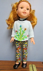 Set leggings su misura 14,5" Wellie Wishers bambole - Foto 1 di 4