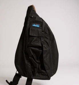 Kavu Original Rope Sling Bag Crossbody Backpack Purse Black - Picture 1 of 6