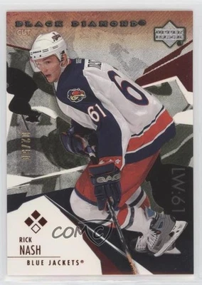 2003-04 Upper Deck Black Diamond Cut Red /50 Rick Nash #132 - Image 1 of 2