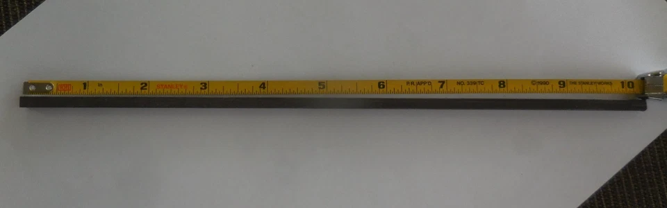 3/16ths by 3/16ths key stock, hardened steel, 10 in long, new - Image 1 of 1