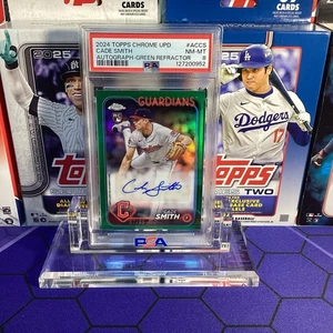 2024 Topps Chrome Update Series Autographs Cade Smith #AC-CS Green Refractor /99 - Bild 1 von 2