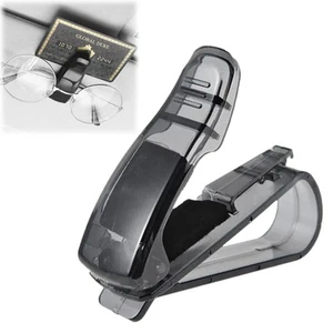 Car Sunglasses Ticket Pen Card Holder Clip Eye Glasses Sun Visor Mount Case - Picture 1 of 8