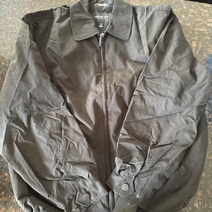 LONDON FOG Auburn Golf Jacket Zip-Front Men's Size M, In Black NEW! - Picture 1 of 4