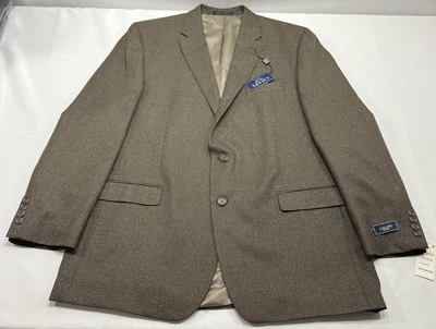 NWT CHAPS Mens Blazer Size 48L Light Olive Suit Jacket Sport Coat Button Front - Image 1 of 4