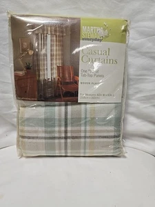 Martha Stewart Alltag Freizeit Vorhänge Gewebt Karo Ein Paar 82" x 63" - Bild 1 von 9