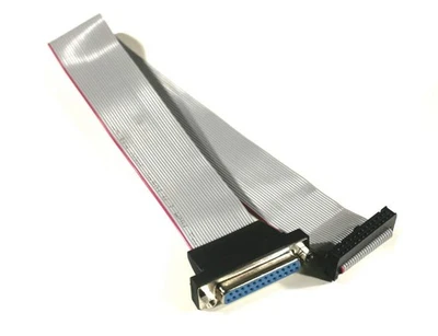 16In DB25F Parallel Port Expansion to 26 Pin Motherboard Header IDC26 Cable - Image 1 of 4