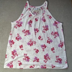 Joie Women's Pink Floral Linen Sleeveless Blouse Medium Floral Print Tank Top - Picture 1 of 4
