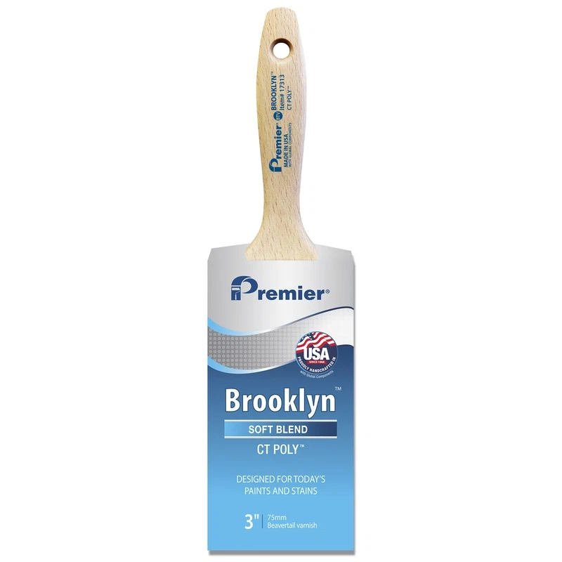 Premier 17313 Stainless Steel/Polyester Blend Soft Chiseled Paint Brush 3 W in. - Imagem 1 de 1