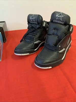 NUEVAS Zapatillas Converse Magic Johnson Triple Doble Años 80 De Colección Negras Talla 6.0 Foto 1 de 4
