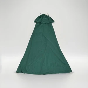 Abito AZAZIE Junior Tg 18 A-Line Lunghezza Pavimento Chiffon Eucalipto Doppia Balza - Foto 1 di 9