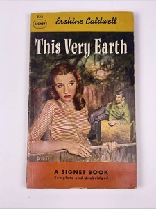 This Very Earth Erskine Caldwell 1948 1951 3rd Printing Signet Vintage Paperback - Picture 1 of 10