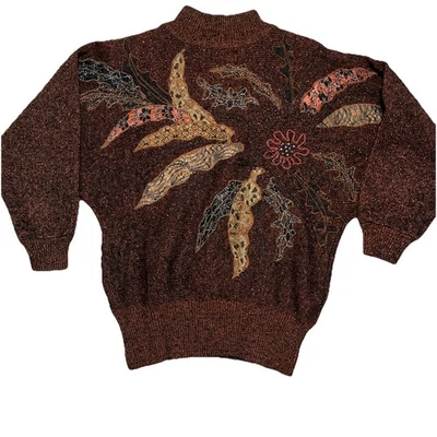 Suéter Vintage MarieaKim Adornado Para Mujer Talla Mediana  Foto 1 de 4