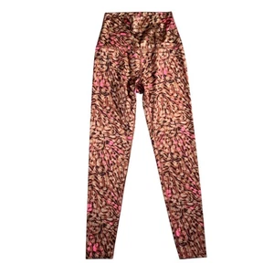 Beyond Yoga Women's Brown/Pink Electric Cheetah Swirl Leggings Size XS - Picture 1 of 9