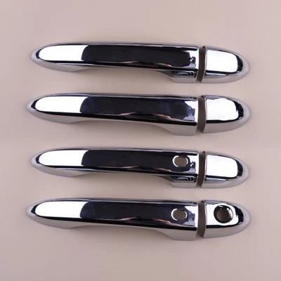 Cubierta de manija de puerta exterior cromada ABS apta para Fiat 500X SUV 2016-2023 Foto 1 de 4