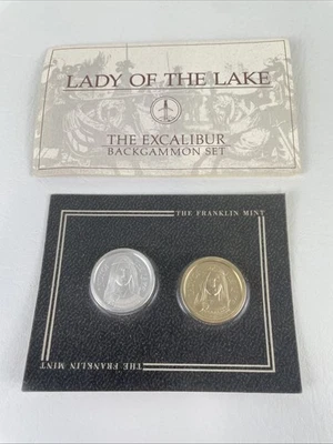 Lady of the Lake Vintage Franklin Mint Excalibur Backgammon 1986 Limited Edition - Image 1 of 4