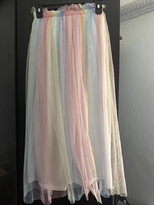 Rainbow Maxi Skirt Size 10 Girls - Picture 1 of 2