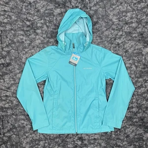New Columbia Switchback III Jacket Womens Size M Teal Windbreaker WL0127-354 - Picture 1 of 20