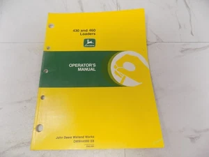 John Deere 430 460 Caricatori Manuale Operatore OMW44980 E8 Inglese - Foto 1 di 2