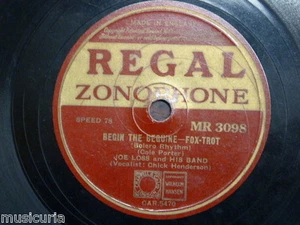 78 rpm JOE LOSS BAND begin the beguine / my prayer - Bild 1 von 1