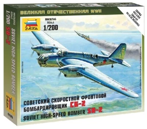 Soviet Bomber Sb-2 1:200 Plastique Model Kit 6185 Zvezda - Bild 1 von 1