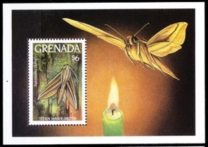 Grenada 1993 MNH MS, Butterflies and Moths, Insects, Titan hawk - Picture 1 of 1