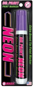 U-Mark Dr. Paint Neon Extra Broad Tip Paint Marker Carded-Purple - 4 Pack - Picture 1 of 1