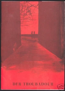 Theaterprogramm, Komische Oper Berlin, Der Troubadour, 1971 - Bild 1 von 1