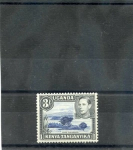 Kenia, Tang & Uganda Sc 82 (SG 147ac) * Sehr schön LH 1950 3SH DP VIO BLAU, 13x121/2 100 $ - Bild 1 von 1