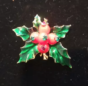 HOBE Christmas Pointsetta brooch - Picture 1 of 2