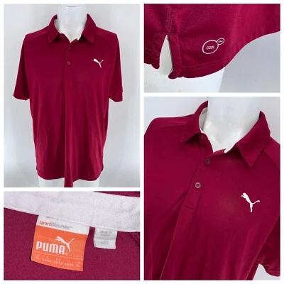Polo de golf Puma Cool Cell XL para hombre rojo oscuro poliéster YGI P4-91 Foto 1 de 4